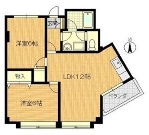 メゾン豊新の物件間取画像
